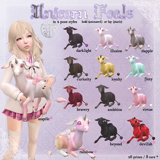 darkenedStare - unicorn foals - devilish hold RARE