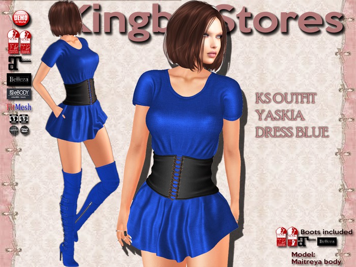 150 KS OUTFIT YASKIA DRESS BLUE