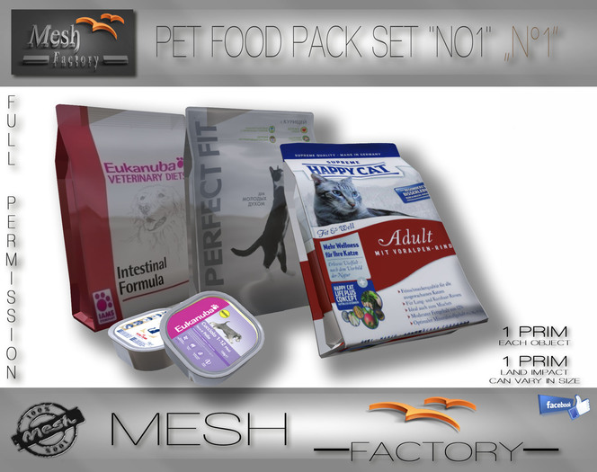 Pet Food Pack Set "No1" [c/m/t]