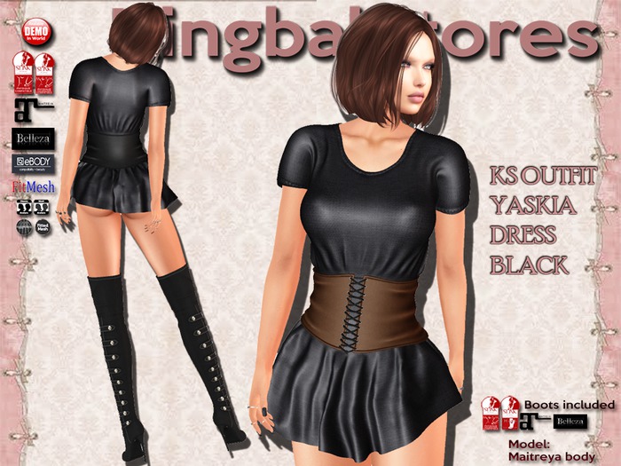 150 KS OUTFIT YASKIA DRESS BLACK