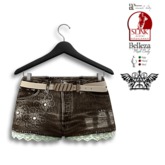 TM FABRIC FASHION - Leandra Short - Maitreya / Belleza / Slink - BLACK