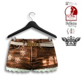 TM FABRIC FASHION - Leandra Short - Maitreya / Belleza / Slink - BROWN