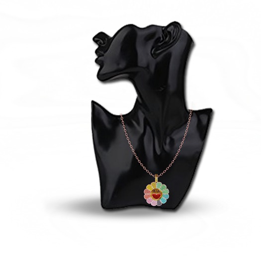 Blupr/nt -  Iced Rainbow  Necklace (Rosegold)