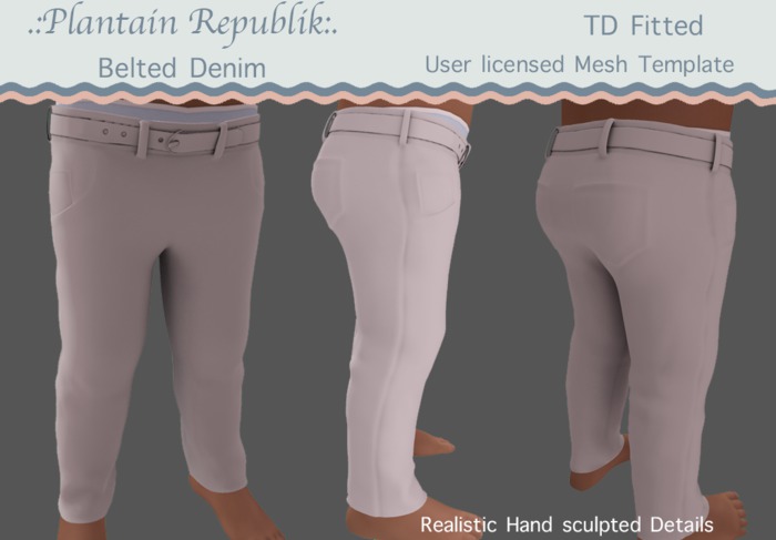 .:PR:.Belted Denim (TD Fitted)