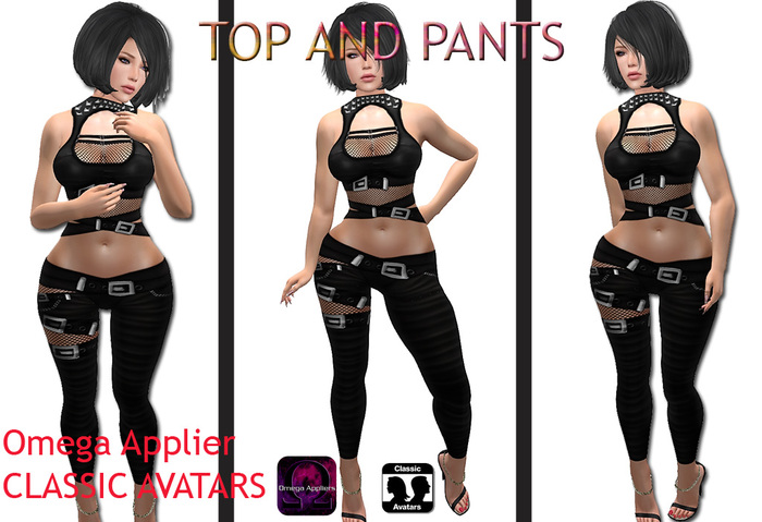 Omega Applier - TOP & PANTS black