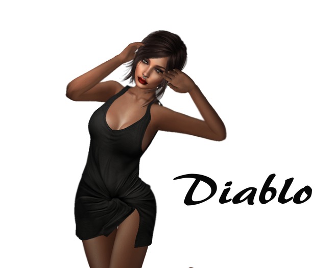 Diablo - Twist dress - Black