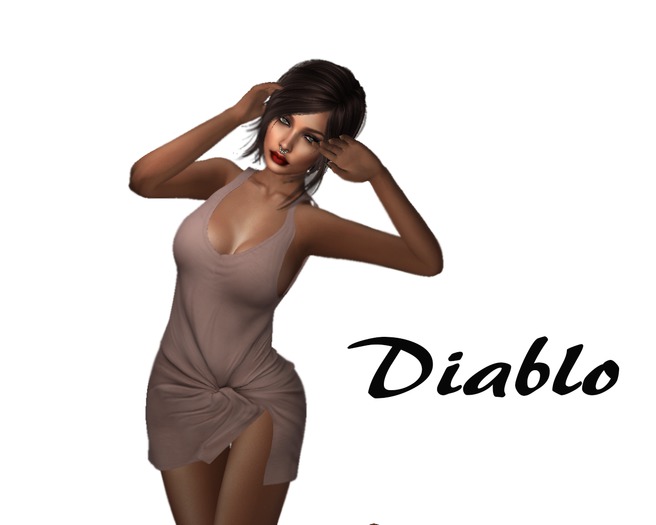 Diablo - Twist dress - Brown