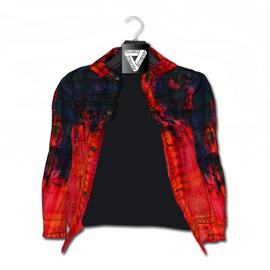 Blupr/nt - Acid Red Plaid Jacket