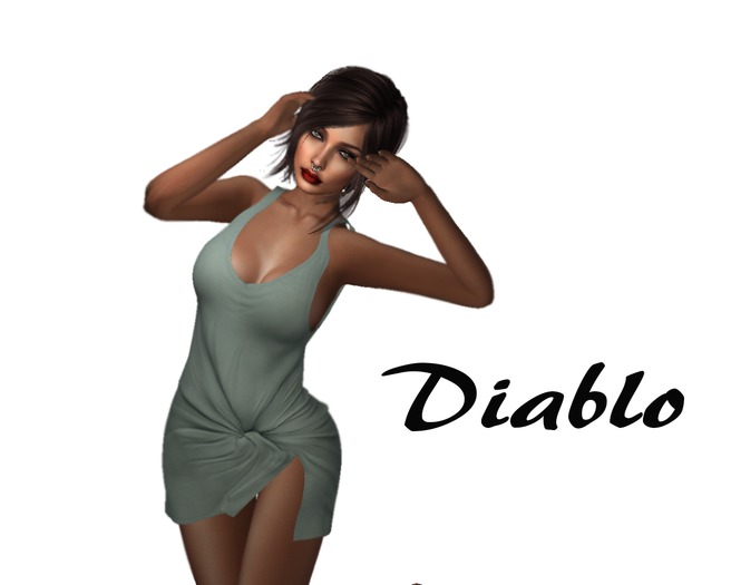 Diablo - Twist dress - Green 