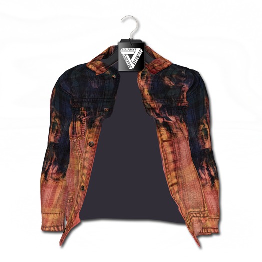 Blupr/nt - Acid Orange Plaid Jacket .