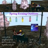 Spring Evening outdoors set