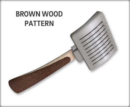 Zooby Cat Life Cleaning Brush Brown Wood BOXED