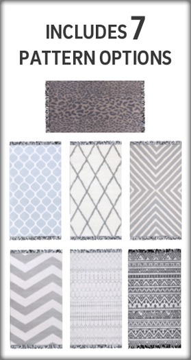 Zooby Cat Life Brush Rug Grays BOXED