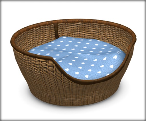 Zooby Cat Life Basket Blue Heart BOXED