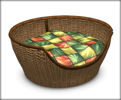 Zooby Cat Life Basket Green Leaf BOXED