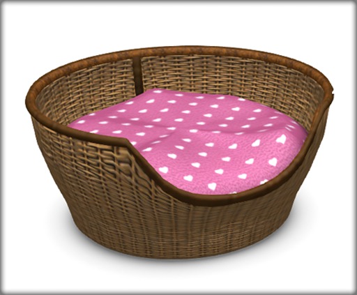 Zooby Cat Life Basket Pink Heart BOXED