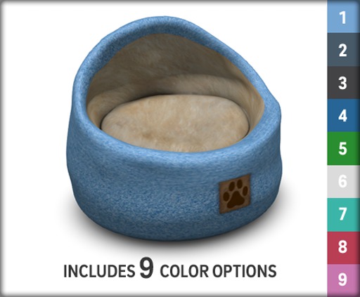 Zooby Cat Life Plush Bed 9 Colors BOXED