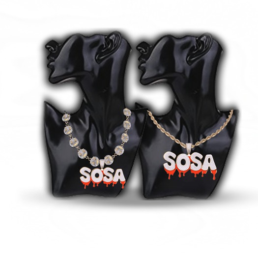 Blupr/nt - "Sosa" Necklace (Gold/Red)