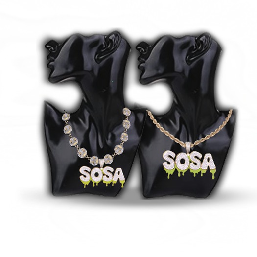 Blupr/nt - "Sosa" Necklace (Gold/Slime)