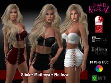 ::TwysteD KnickerZ:: Laced Cropped Leather Corset & Skirt