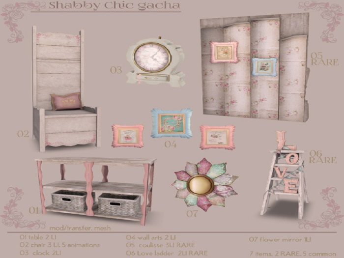 Shabby chic - coulisse
