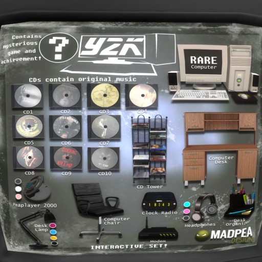 MadPea Y2K Game - Desk Lamp - Yellow