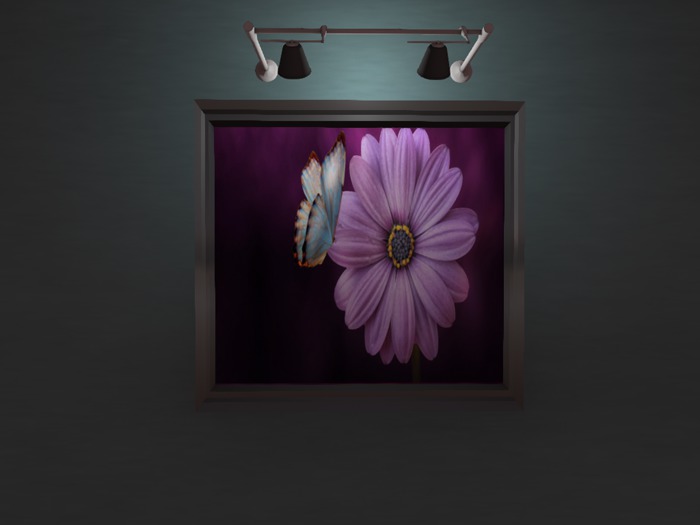 Purple Flower Butterfly