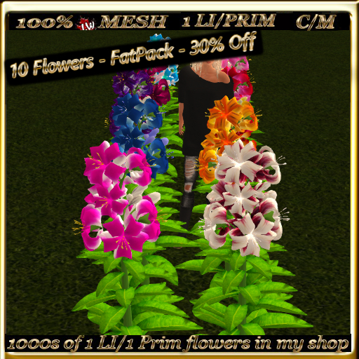 LW_ Mesh Ground Tiger Lilies - Colorful Collection 2 - FatPack