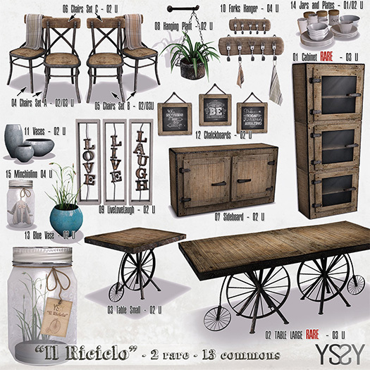 12 *YS&YS* Riciclo Set Chalkboards Box