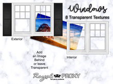 RP - 8 Full Perm Window with Shutters Textures - Transparent