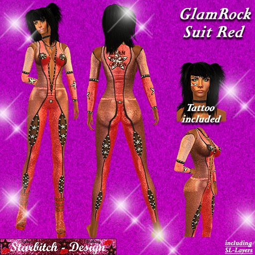 GlamRock-Suit Red