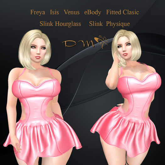 DM Design Ruby  dress Pink