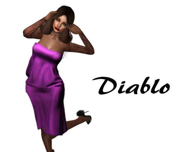 Diablo - Party dress - Purple