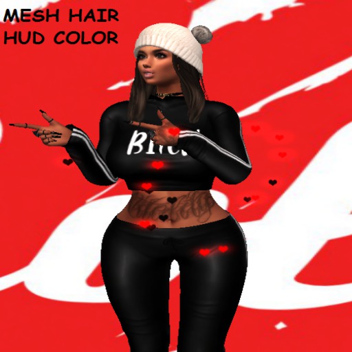 MeshHair + HUDCOLOR
