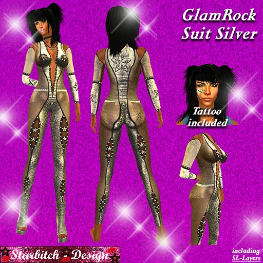 GlamRock-Suit Silver