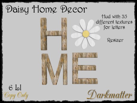 Second Life Marketplace Daisy Home Decor Second Life Marketplace Daisy Home Decor