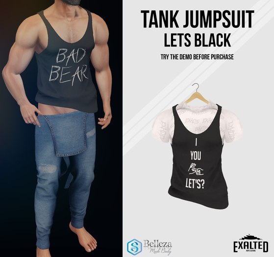 ExalteD - Tank Jumpsuit {Signature & Belleza} Lets Black