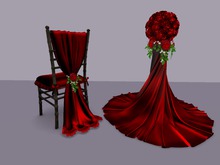 Wedding Chair Red - Animated & Twist Pillar Red
