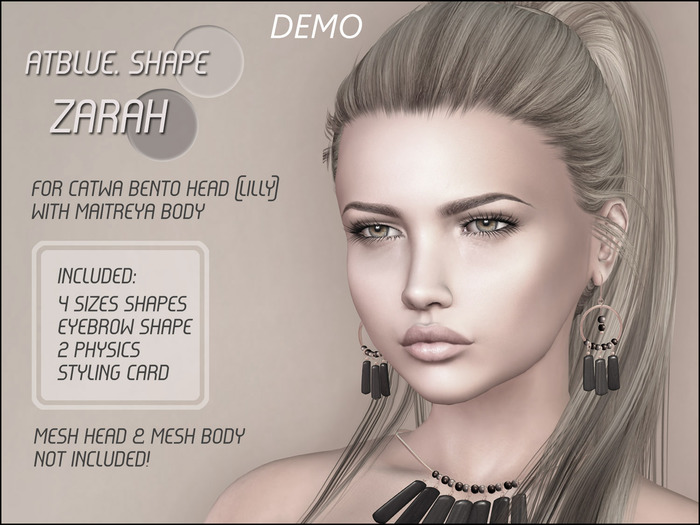 Atblue DEMO Shape - Zarah (Catwa Lilly, Maitreya)