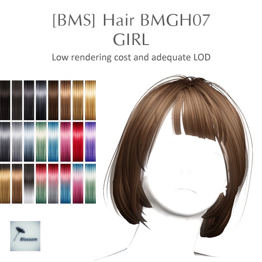 [BMS] Hair BMGH 07 // ColorSet 3 //  BOX