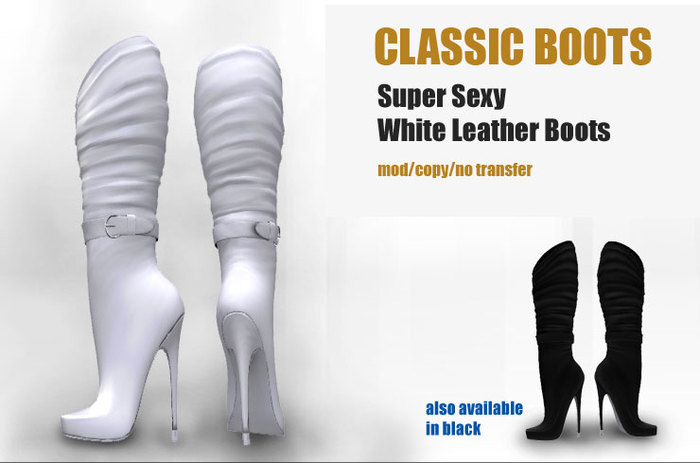 sexy white boots