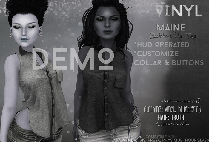 Vinyl - Maine Button Up Top Pak DEMO
