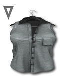 Vinyl - Maine Button Up Top Pak Grey