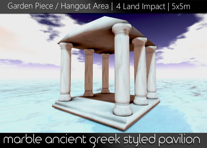 LMF Marble Ancient Greek Styled Gazebo