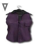 Vinyl - Maine Button Up Top Pak Purple