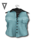 Vinyl - Maine Button Up Top Pak Soft Blue