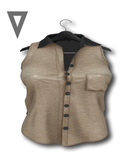 Vinyl - Maine Button Up Top Pak Tan
