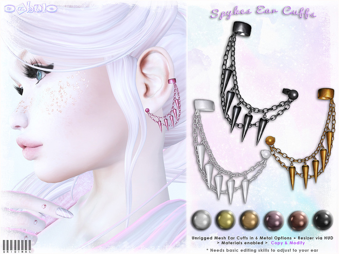 [ bubble ] Spykes Ear Cuffs