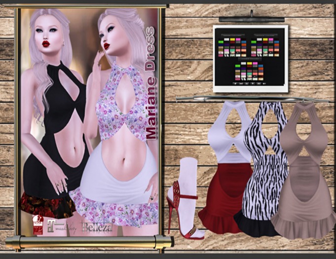 {Desire Boutique} Mariane Dress - Rigged Mesh [HUD Driven]
