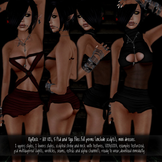 RipRock - Kit V21, 5 Psd and Tga Files Full perms (incl scults)